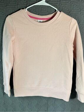 Amazon Essentials Pullover Sweater Girls Large (10) Pink Cotton Blend